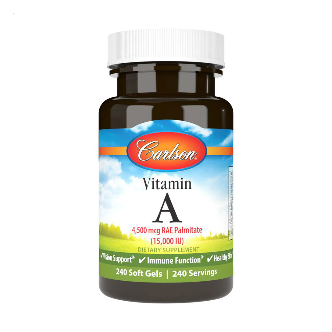 Вітамін А Carlson Labs Vitamin A 15000 МО, 240 гелевих капсул